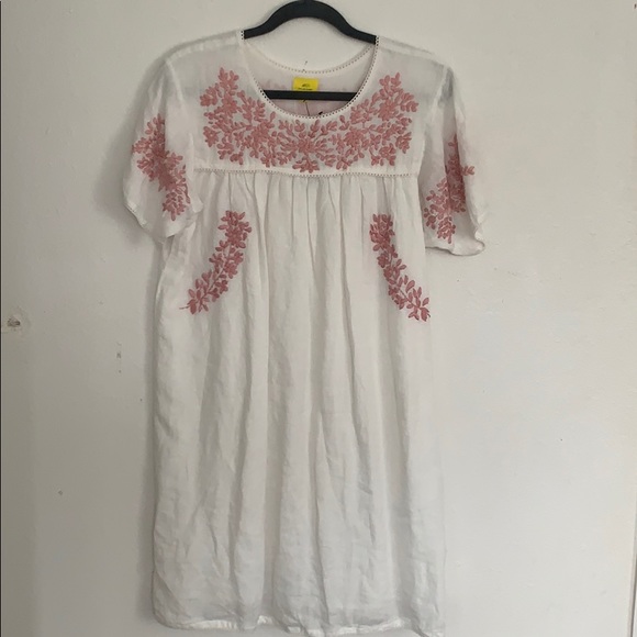 Roberta Roller Rabbit Dresses & Skirts - Roller Rabbit Linen Hand Embroidery Dress